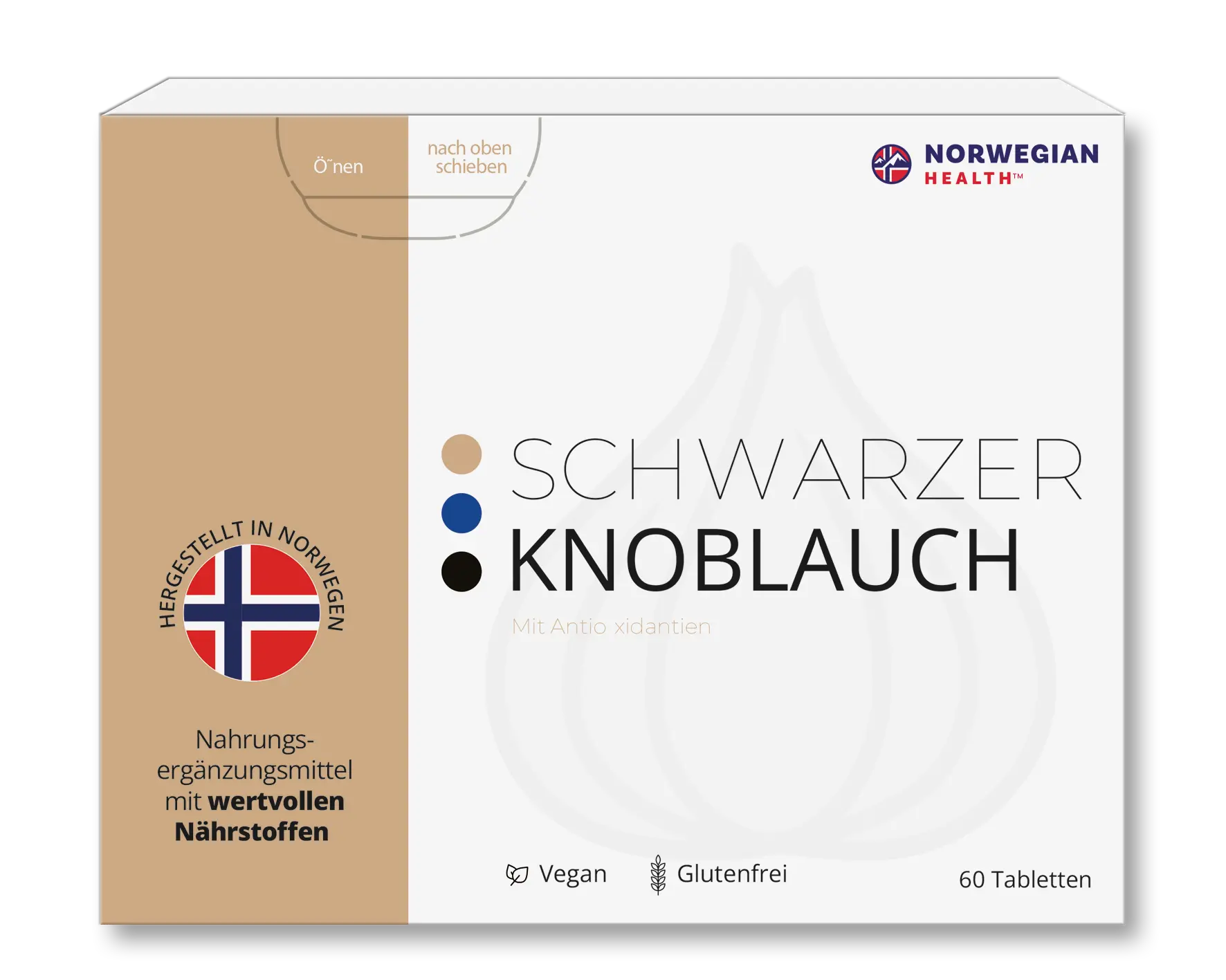 Schwarzer Knoblauch mockup